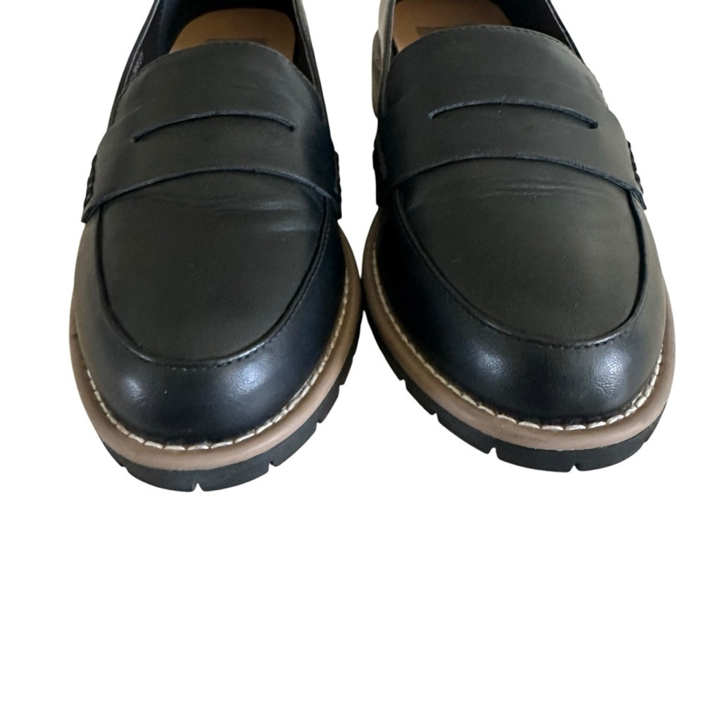 DV BY DOLCE VITA CARLEY BLACK PENNY LOAFERS SIZE 9.5 - Picture 7 of 11